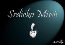 Srdíčko Missis - přívěsek rhodium